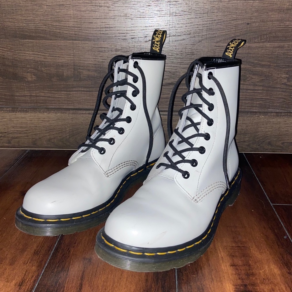 White 1460 Dr. Martens